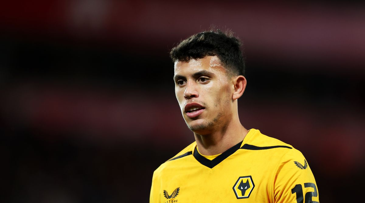 Chelsea and Liverpool target Matheus Nunes during the Emirates FA Cup third round match between Liverpool and Wolves on 7 January, 2023 at Anfield in Liverpool, United Kingdom