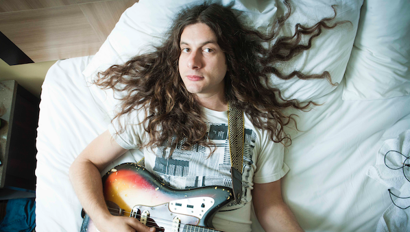 Kurt Vile with a vintage Fender Jaguar