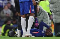 Trevoh Chalobah looked to be in serious discomfort after being hauled off against PSG