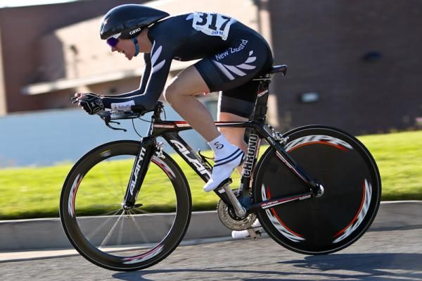 Alison Shanks (Bike NZ) made the long trip over from New Zealand to race here in Oregon
