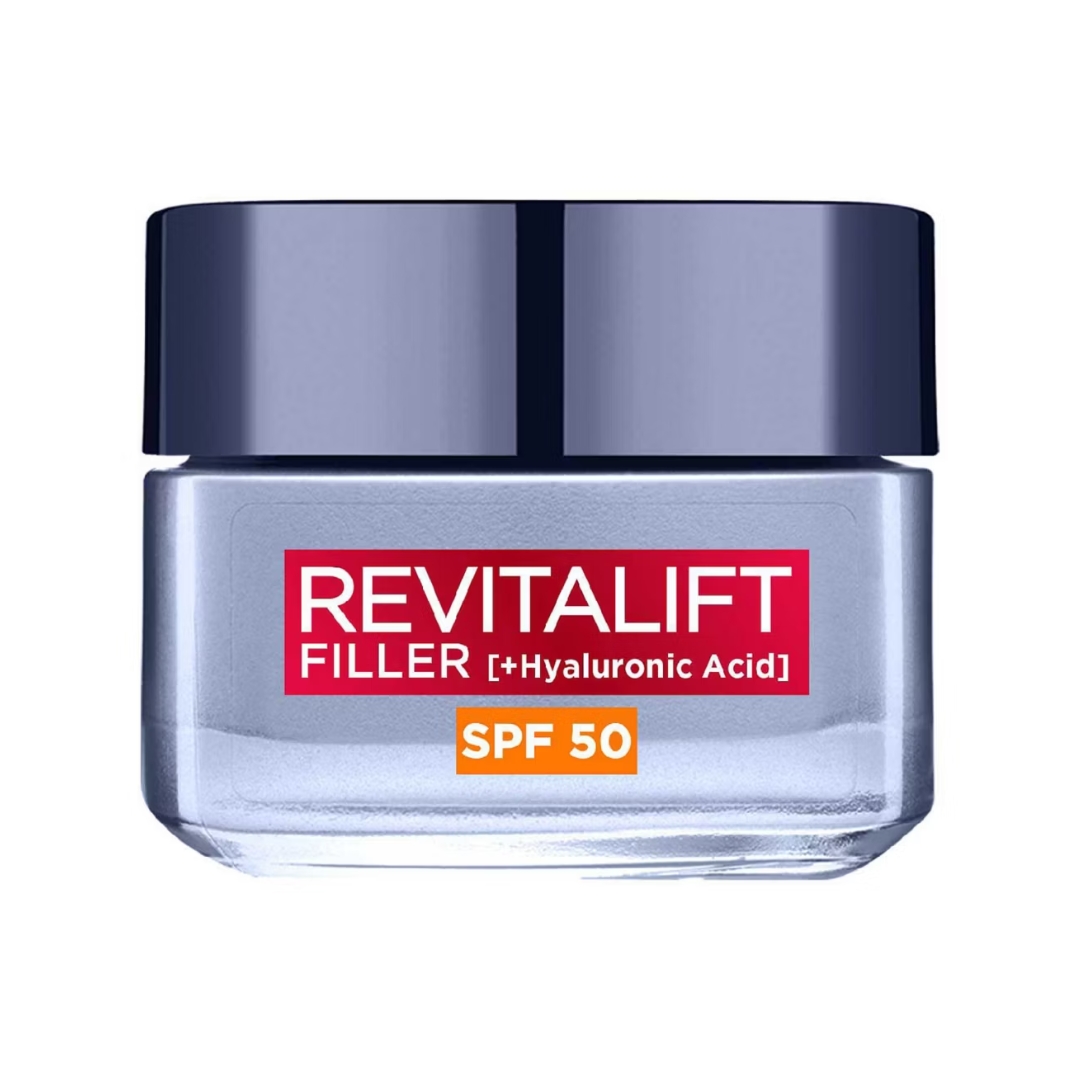 L'Oreal Paris Revitalift Filler + Hyaluronic Acid Anti Ageing Anti-Wrinkle SPF 50 Replumping Day Cream 