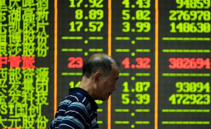 Chinese stock market, in freefall