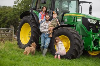 Where is Kelvin Fletcher's Farm? Programme Name: Kelvin's Big Farming Adventure - TX: n/a - Episode: Kelvin's Big Farming Adventure - ep 2 (No. 2) - Picture Shows: and Liz with the kids. Kelvin Fletcher - (C) BBC Studios - Photographer: Jon Parker Lee