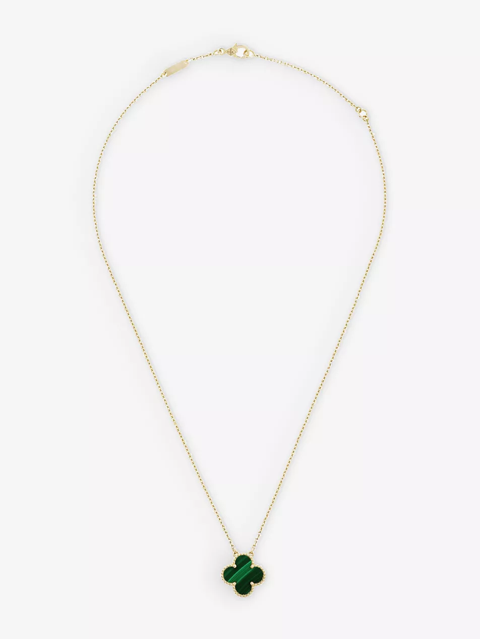 VAN CLEEF & ARPELS, Vintage Alhambra Gold and Malachite Pendant