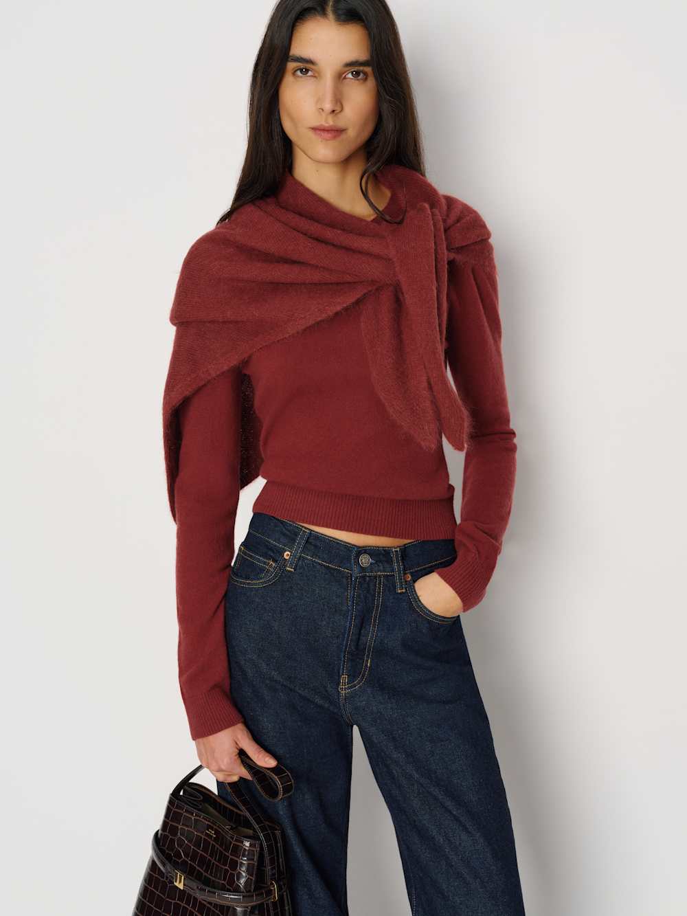 Emma Cashmere Alpaca Triangle Scarf