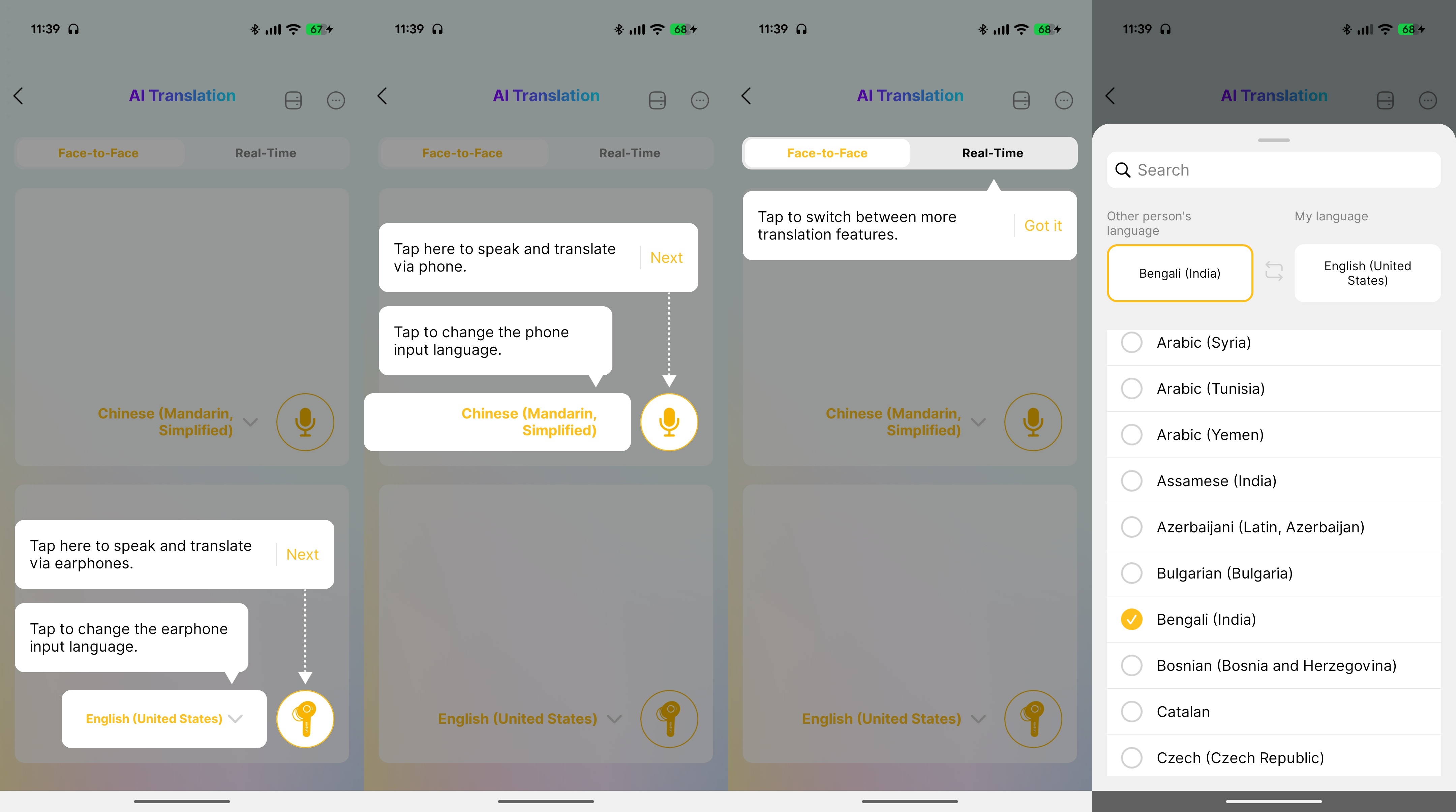 EarFun Air Pro 4+ AI translation feature