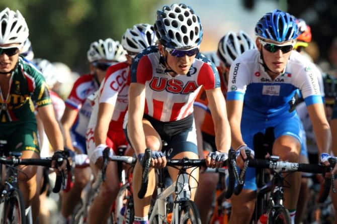 A pre-race contender, Mara Abbott (United States)