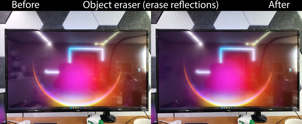 Samsung Object Eraser S22 Improvements Reflections