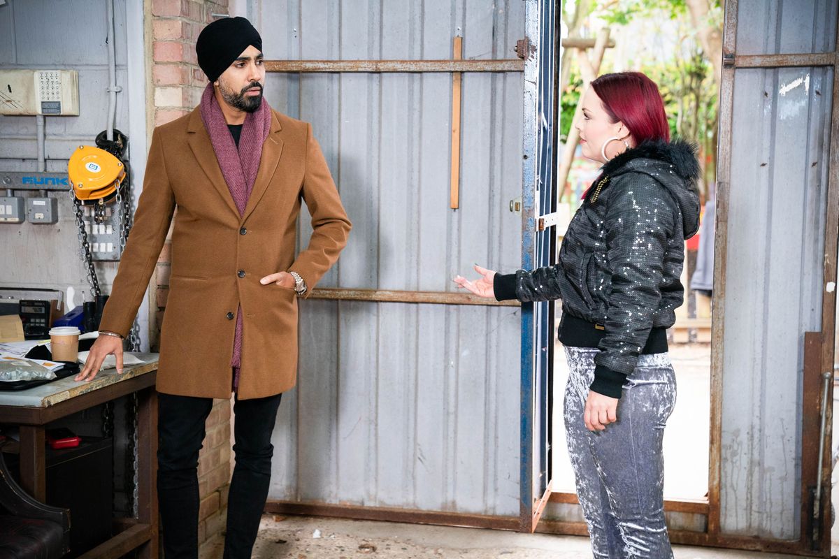 EastEnders Kheerat Panesar and Whitney Dean