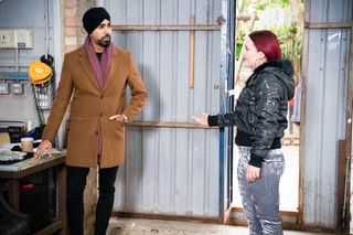 EastEnders Kheerat Panesar and Whitney Dean