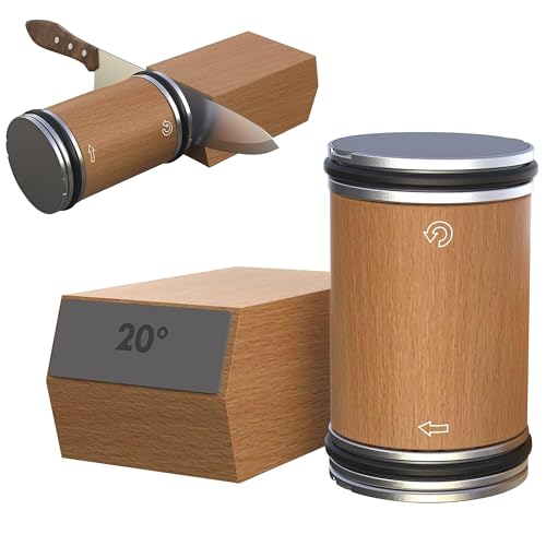 Rolling Knife Sharpener for Kitchen Knives - Rolling Knife Sharpening - Knife Sharpener Tool Kit Offers Sharpening Stone - Birthday Gift for Women Men - Sharpening Steels- Fathers Day Present
