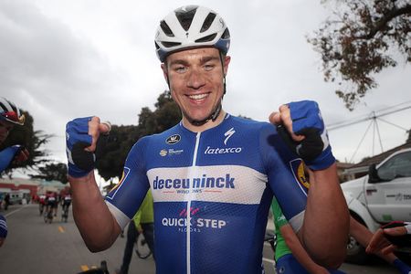 Fabio Jakobsen (Deceuninck-QuickStep) is delighted after having won stage 4 of the 2019 Tour of California