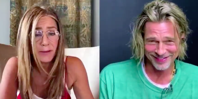 Jennifer Aniston and Brad Pitt