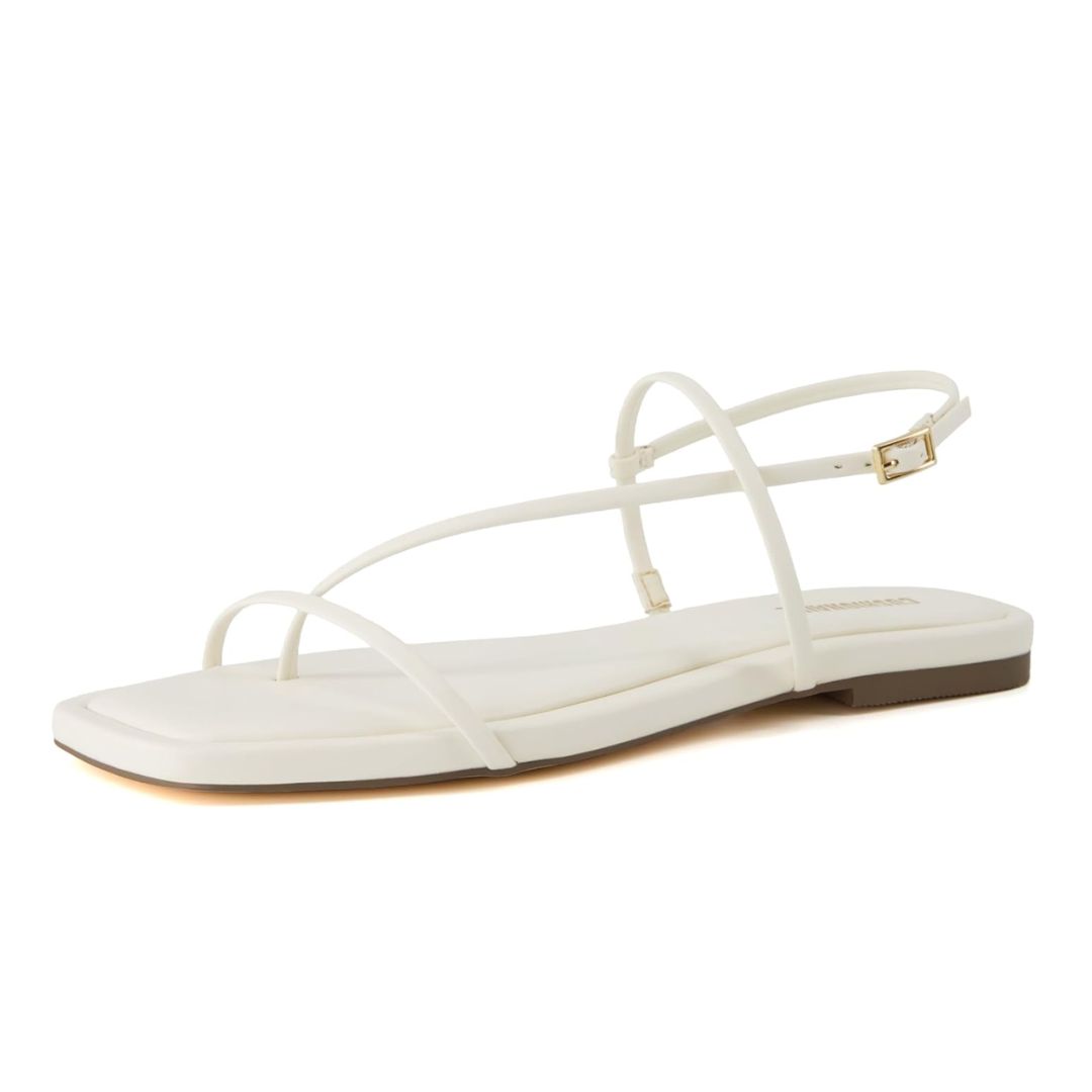 Cushionaire Strappy Flat Sandals