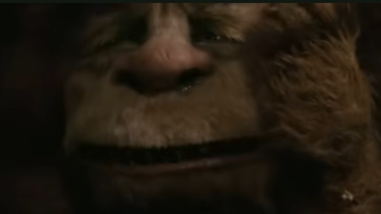 A crying Wild Thing in Where the Wild Things Are