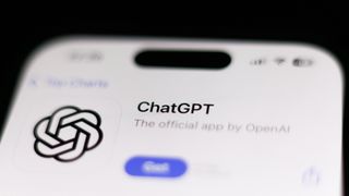 ChatGPT app on an iPhone