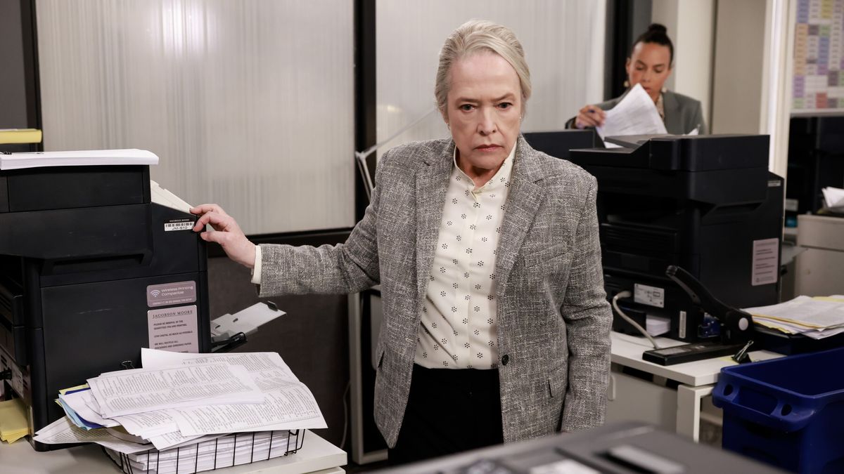 Kathy Bates as Matlock concerned in Matlock