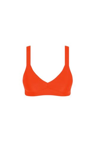 orange swim top