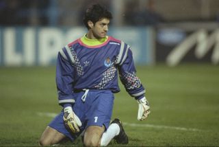 Porto goalkeeper Vitor Baia during a Champions League game against AC Milan in March 1993.