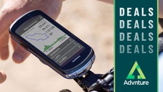 Garmin Edge 1040 computer mounted on bike