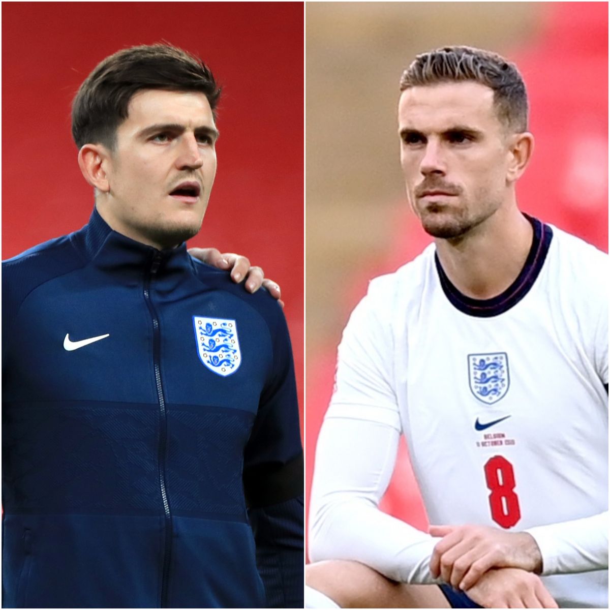 Harry Maguire and Jordan Henderson