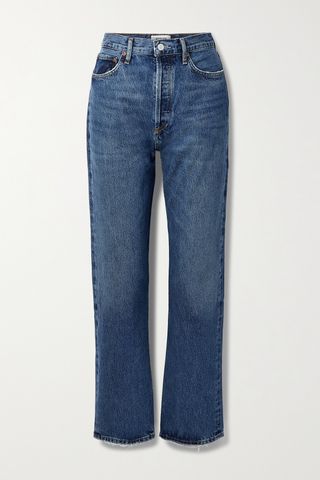 + Net Sustain '90s Pinch Waist High-Rise Straight-Leg Organic Jeans