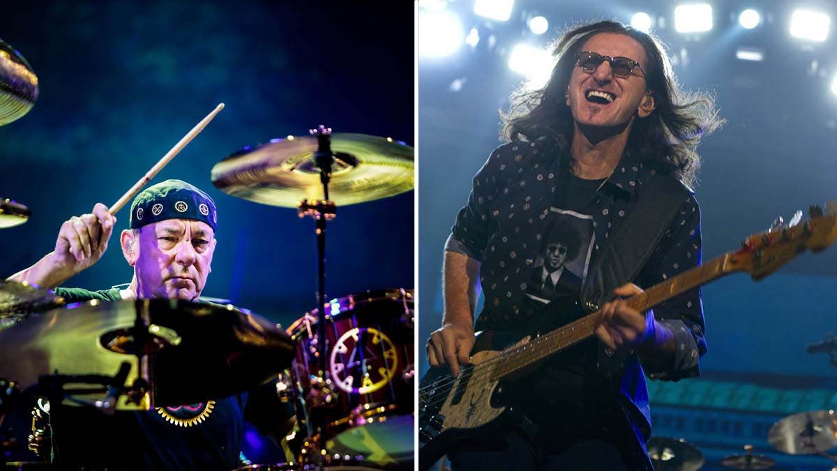 Geddy Lee and Neil Peart