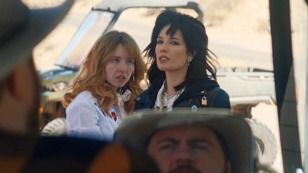 Sydney Sweeney, Paul Walter Hauser and Halsey in Americana