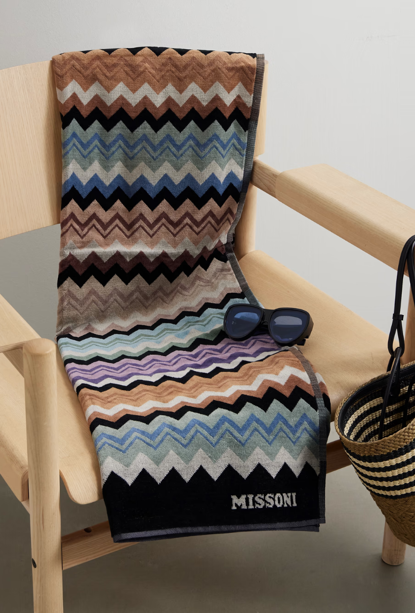 An image of a Missoni towel.