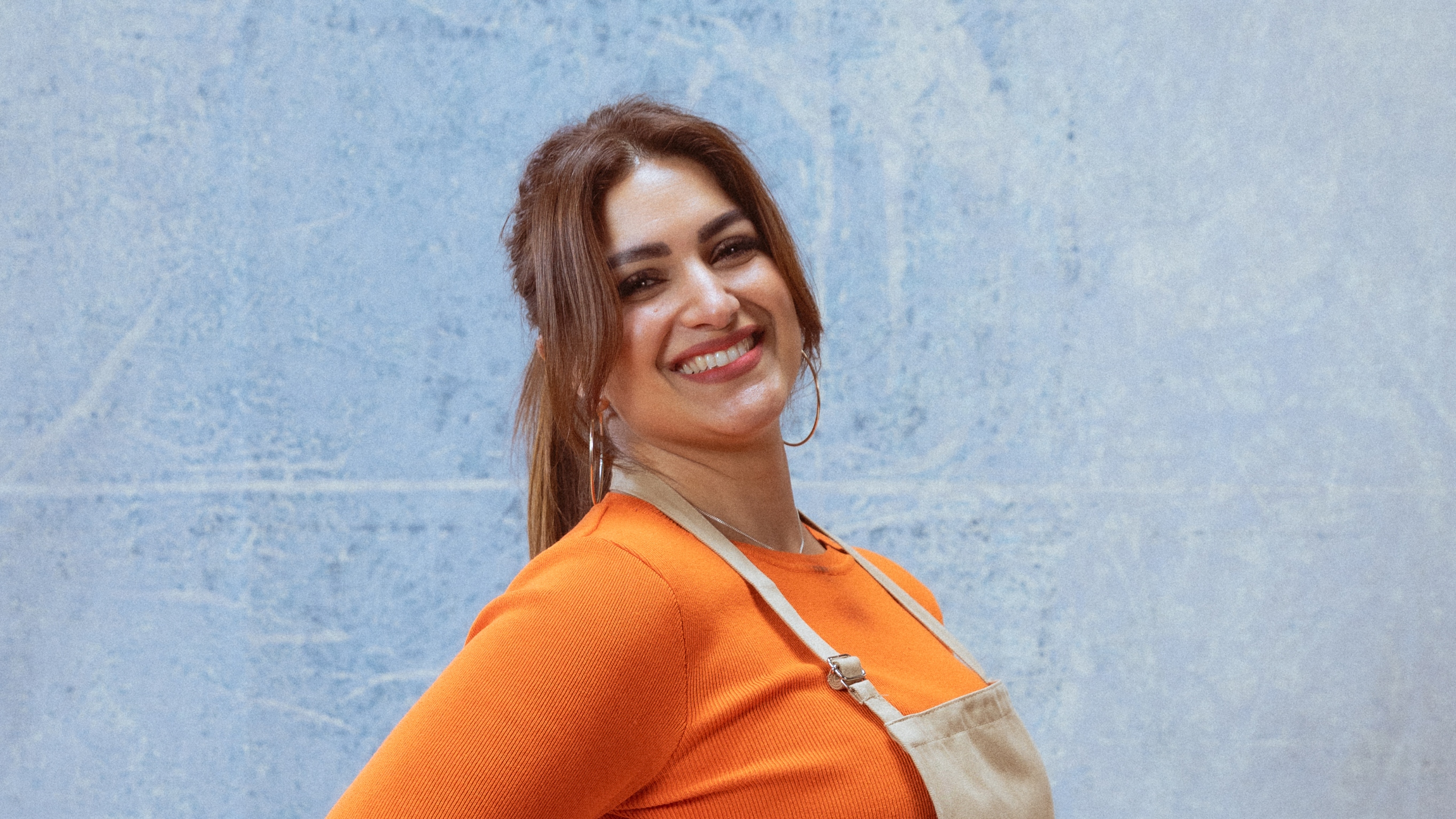 Nadia in The Great British Bake Off