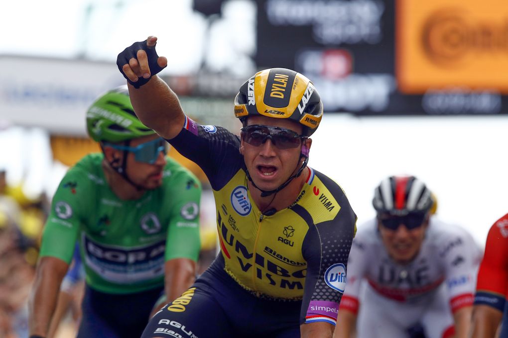 Dylan Groenewegen (Jumbo-Visma) wins stage 7 at the Tour de France