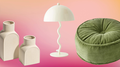 vases lamp and pillow