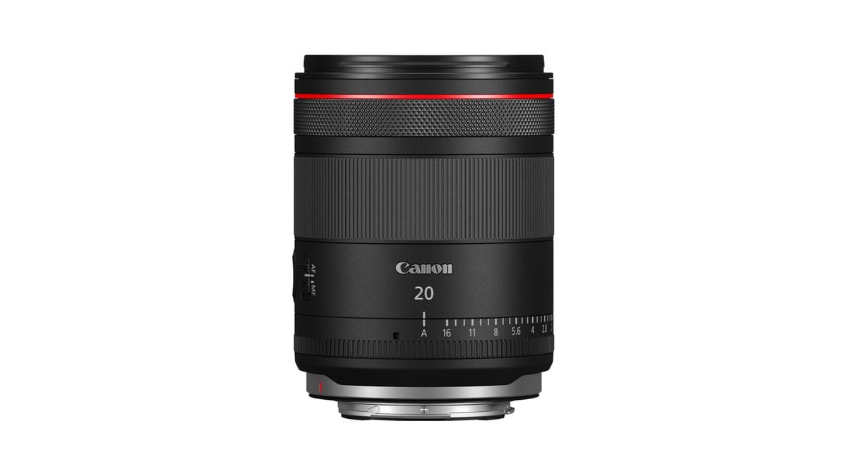 A Canon RF 20mm F1.4L VCM lens