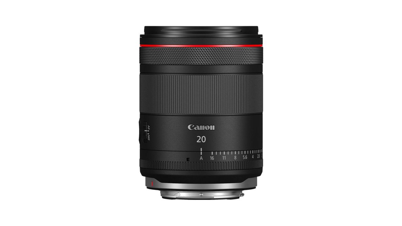 A Canon RF 20mm F1.4L VCM lens