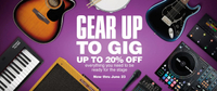 Gear up to gig with up to 20% off at Guitar Center