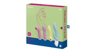 A box for the Satisfyer Marvelous Four kit, one of the best sex toy kits.