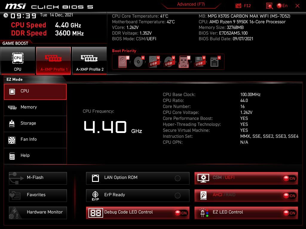 MSI X570S Carbon EK X