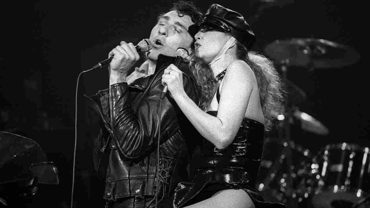 The Tubes&amp;rsquo; Fee Waybill and Re Styles performing onstage in 1978