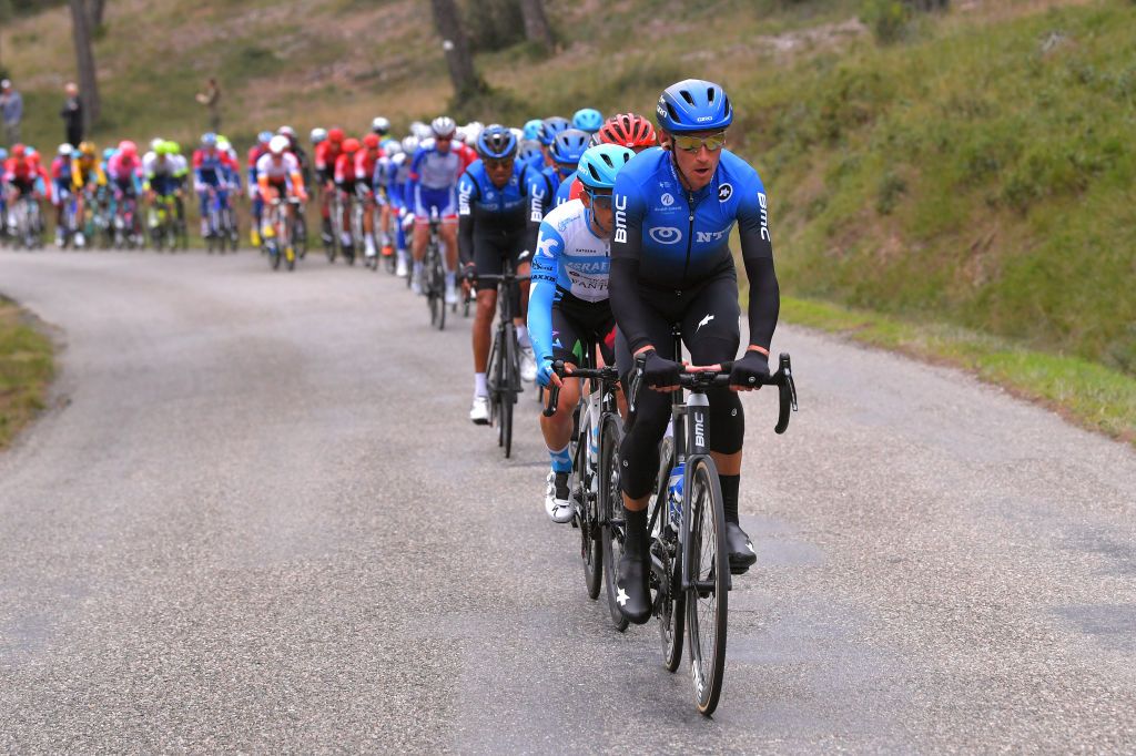 SAINTESMARIESDELAMER FRANCE FEBRUARY 13 Roman Kreuziger of Czech Republic and Team NTT Pro Cycling Peloton during the 5th Tour de La Provence 2020 Stage 1 a 1495km stage from Chteaurenard to SaintesMariesDeLaMer TDLP letourdelaprovence TDLP2020 on February 13 2020 in SaintesMariesDeLaMer France Photo by Luc ClaessenGetty Images