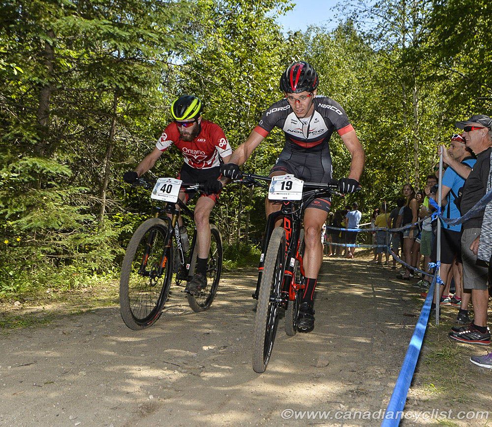 Davis Ross (AWI Racing) and Andrew L'Esperence (Norco Factory Team)