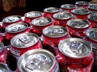 images of soda cans.
