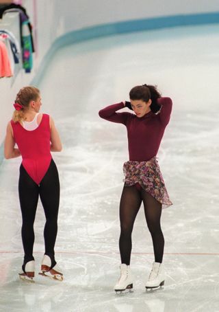 Nancy Kerrigan and Tonya Harding in Norway