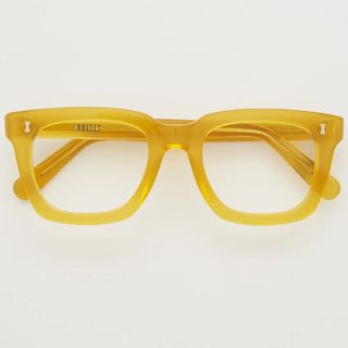 mustard large frames glasses