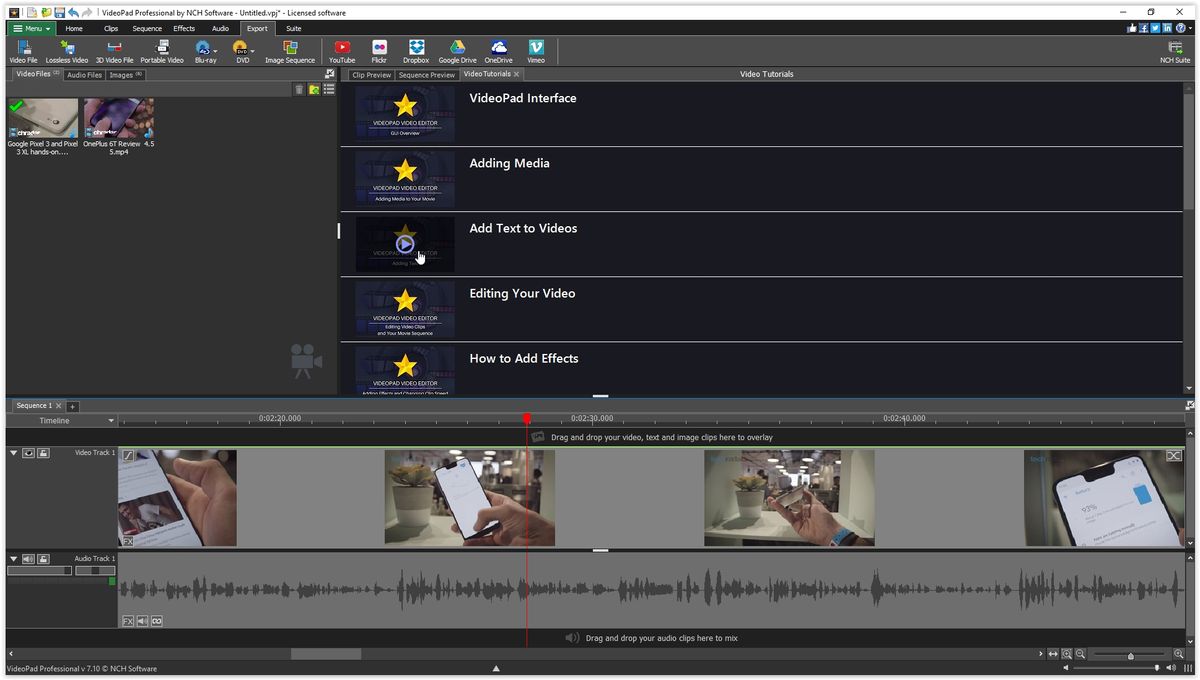 VideoPad Video Editor (Master's Edition) review TechRadar