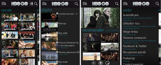 Screenshots of HBO Go official app