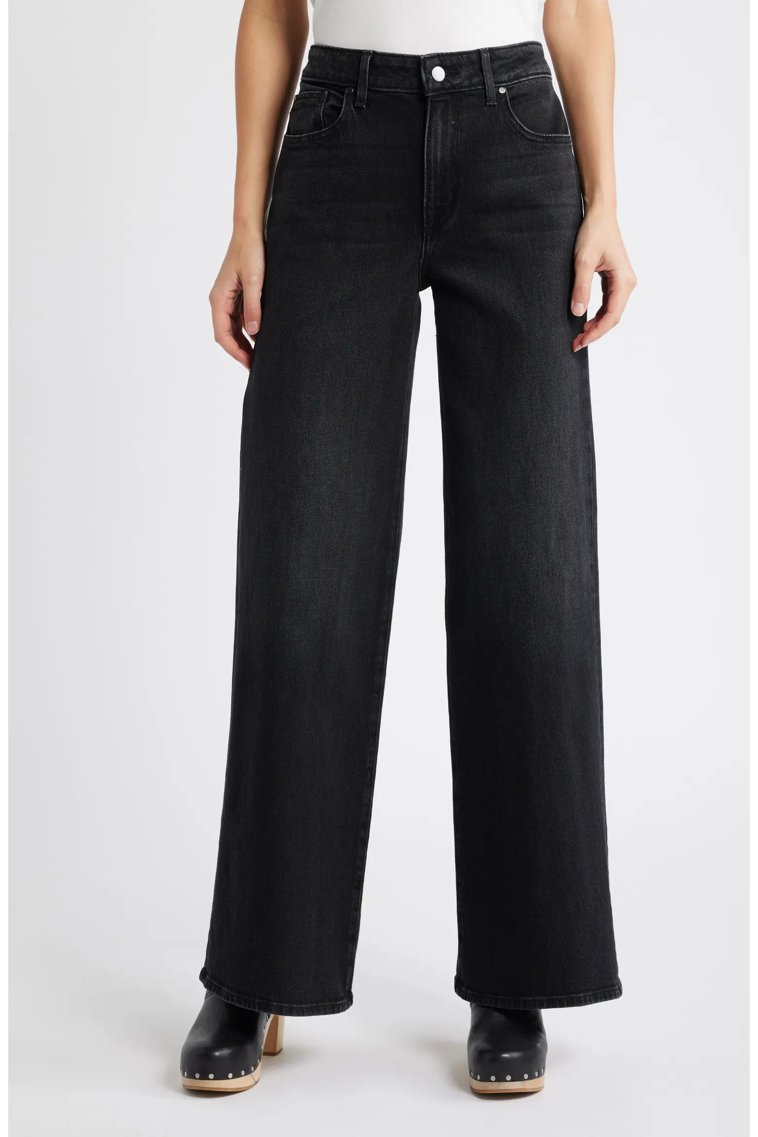 Treasure &amp; Bond, High Rise Wide Leg Jeans