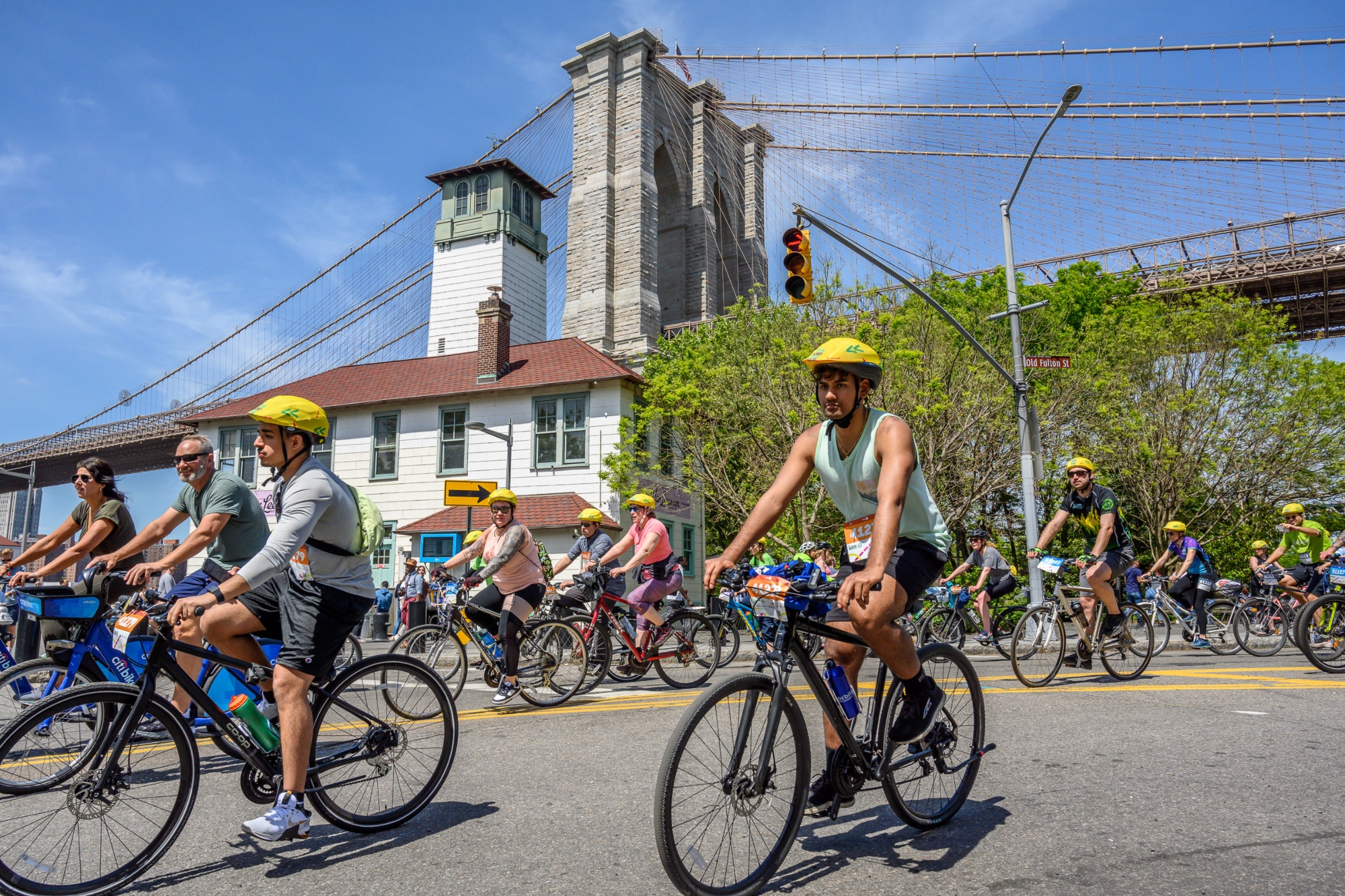 Riders taking part in the TD Five Boro Bike Tour