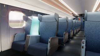 Privacy seats in Tangerine's JR-East E10 Shinkansen carriages