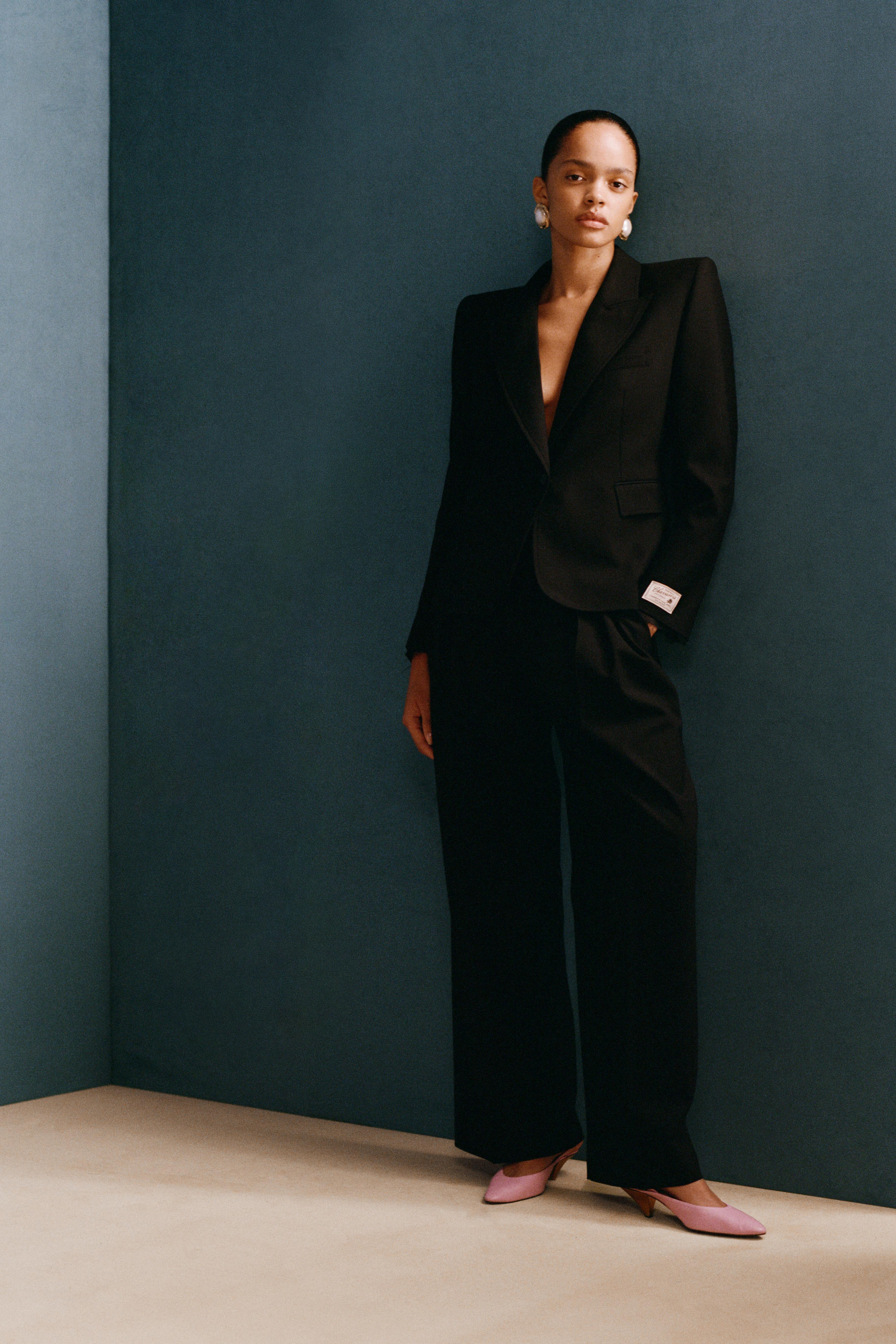 Shoulder Pad Tailored Blazer With Wool Willy Chavarria X Zara