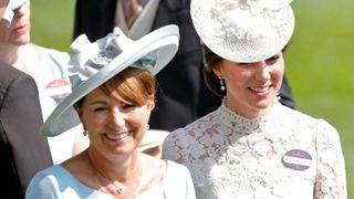 Carole Middleton and Catherine, Princess of Wales attend day 1 of Royal Ascot at Ascot Racecourse on June 20, 2017